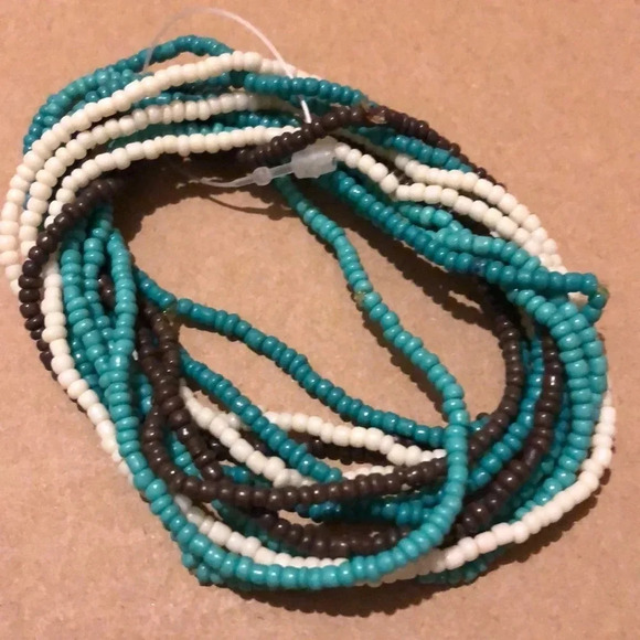 BEADED NEW WOMENS BRACELET ELASTIC STRETCH GIFT SIZE S SMALL - Picture 4 of 5